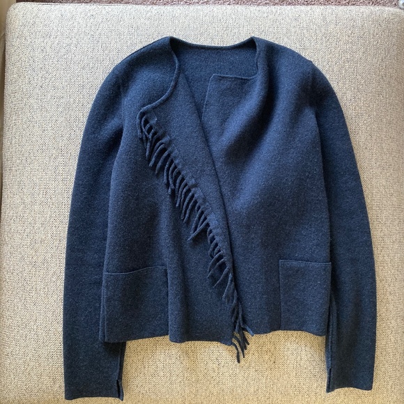 Akris 100% Cashmere Crew Neck Sweater in blue - Picture 5 of 15